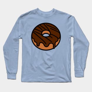 Chocolate Frosted Donut Long Sleeve T-Shirt